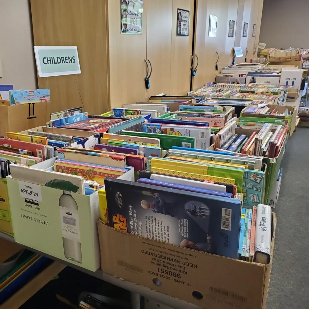 Books on sale in person at the EDH Library